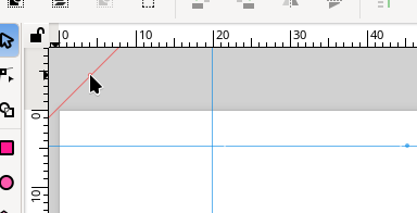 Vedetään diagonaali apuviiva esiin
