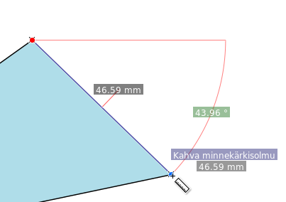 Mittajanan kulma suhteessa vaakasuoraan