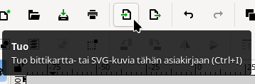 Rasterikuvan tuonti napilla