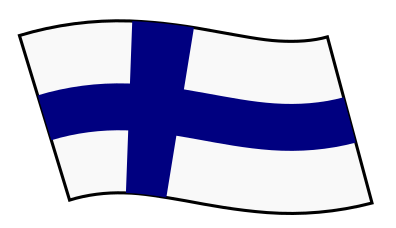 Liehuva Suomen lippu