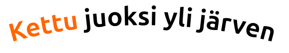Pelkkä kaareva teksti